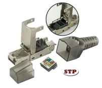 TECHLY STP Cat.6A RJ45 modulinis kištukas be įrankių kaina