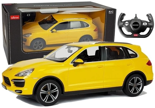 Rc automobilis Rastar Porsche Cayenne, geltona