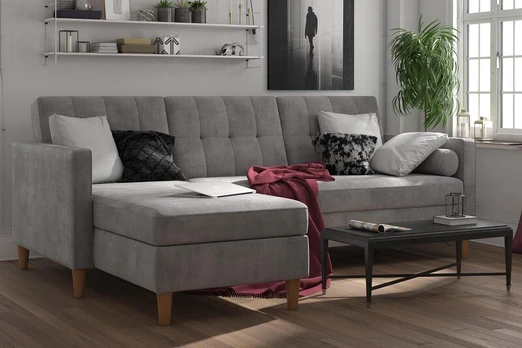 Sofa Dorel Home Hartford, pilka