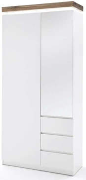 Spinta MCakcent Romina 2D/3SZ, balta, 38 cm x 91 cm x 198 cm kaina