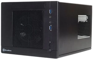 Korpusas SilverStone, juoda