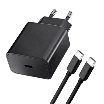 Blue Star Travel Charger Mėlyna Star with USB C socket with type C cable - 3A 20W with PD and QC 4.0 function