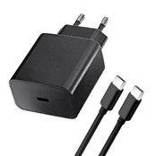 Blue Star Travel Charger Mėlyna Star with USB C socket with type C cable - 3A 20W with PD and QC 4.0 function kaina