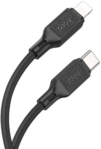 Dėklas HOCO cable Type C to Lightning PD 20W 1 m juodas