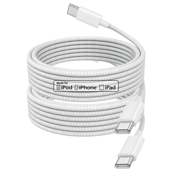 USB C–C įkrovimo laidas 2 vnt. 2 m