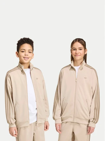 adidas Džemperis Firebird HZ6646 Smėlio Loose Fit