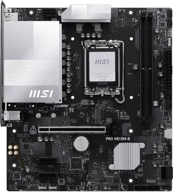 MSI Mainboard|MSI|Intel H810|LGA1851|Micro-ATX|Memory DDR5|Memory slots 2|PROH810M-B