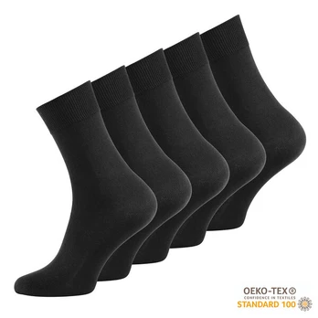Kojinės vyrams VCA Textil®, juodos, 5 vnt., 39/42