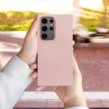 FRAME dėklas SAMSUNG A56 5G pudrai rožinis