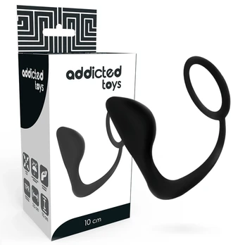 Addicted Toys Intimate Plug with Black Support Ring 10cm TPR