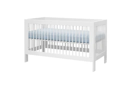 Kūdikio lovytė viengulė Pinio Basic 030-010-110, balta, 124.5 x 65.5 cm