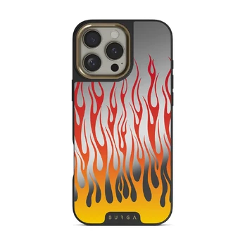Tribal - iPhone 16 Pro Case, Elite Mirror Dark (MagSafe) / Gold