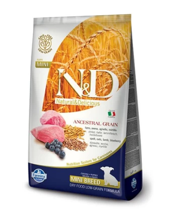 N&D Low Grain Dog Lamb & Blueberry Puppy Mini 7 kg