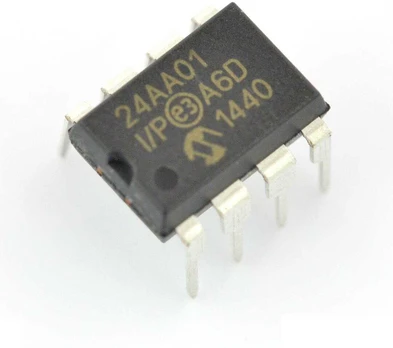 1kb I2C EEPROM atmintis - 24AA01-I/P