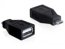 Adapteris USB Delock microUSB - USB Juodas (65296)