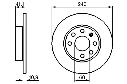 BOSCH 0 986 479 189 stabdžių diskas