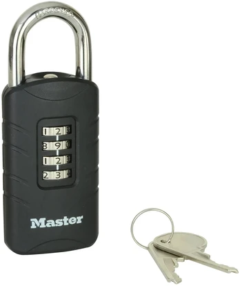 MASTER LOCK Zahlensschloss mit SicherheitsnotschlĂĽssel