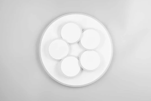Trio Led griestu lampa mandala mat balta