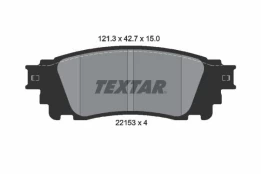 Stabdžių trinkelių rinkinys, diskinis stabdys TEXTAR 2215301 kaina