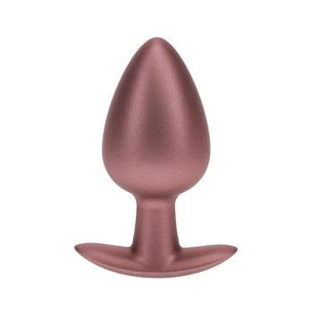 Ouch By Shots Smooth Silicone Anal Plug - Large - 3.5 / 8,9 cm - Rose Gold