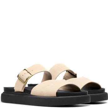CLARKS Basutės moterims, Smėlio, Aristella sandals
