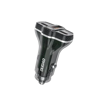 Dudao R78 78W Car Charger USB-C PD | 2xUSB-A QC - Juodas