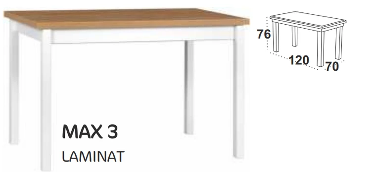 Drewmix Stalas medinis MAX III