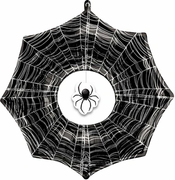AMSCAN Balon foliowy SuperShape Creepx Spider Web 83x81cm