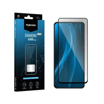 MyScreen grūdintas stiklas Diamond Glass Lite FullGlue APPLE iPhone 13/13 Pro 6.1 Juodas