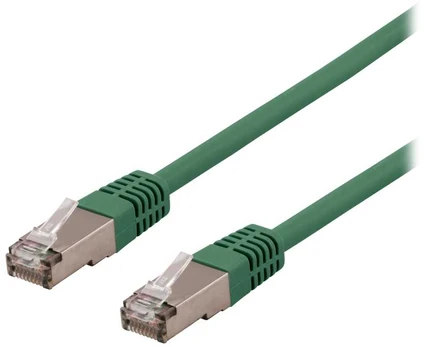 Deltaco U/FTP Cat6a patch cable, LSZH, 1.5m, žalias