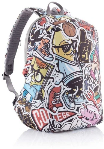 XD Design Kuprinė su apsauga nuo vagių Bobby Soft (Graffiti) - riboto leidimo