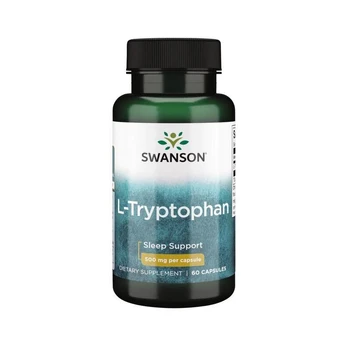 SWANSON L-TRIPTOFANAS 500MG, 60 KAPS.
