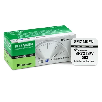 Seizaiken 362 (SR721SW) sidabro oksido baterijos 10 vnt.