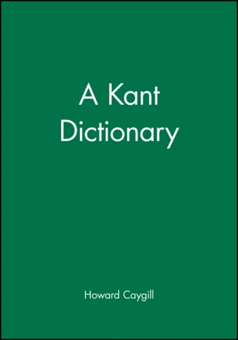 Kant Dictionary - Minkštas viršelis
