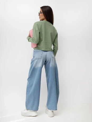 Sublevel Bluza-D10072C02562A-šviesiai žalia