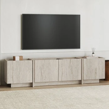 TV staliukas Lowen, travertino spalvos