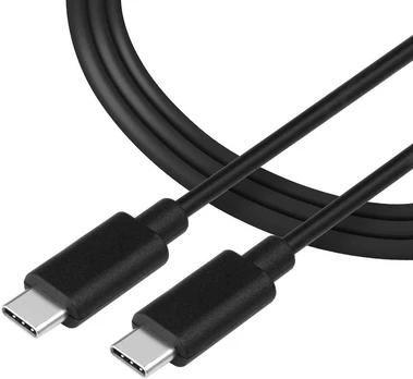 Tactical Smooth Thread Cable USB-C/USB-C 2m Juodas