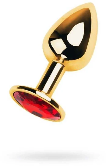 Toyfa Golg anal plug with gem, red