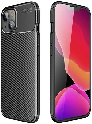 Telefono dėklas Mocco Trust Armored Shockproof Carbon Case for Apple iPhone 13 Pro, Apple iPhone 13 Pro, juoda