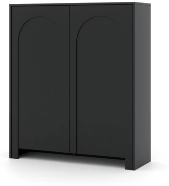 Spintelė Arco, juoda, 35 cm x 100 cm x 117 cm