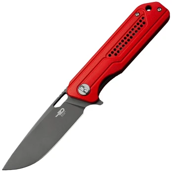 Bestech Knives Circuit Gray Titanium Red BG35C-2 Sulankstomas peilis