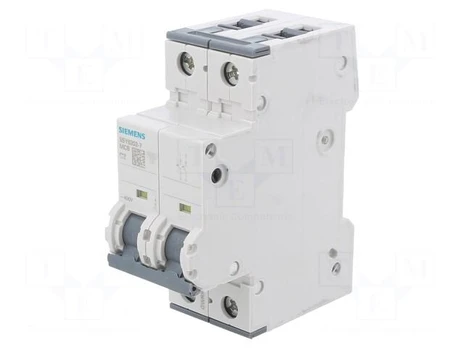 Circuit breaker | 230/400VAC | Inom: 2A | Poles: 2 | Charact: C | 6kA