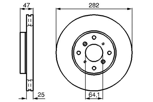 BOSCH 0 986 478 982 stabdžių diskas