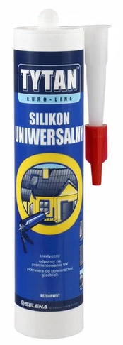 Tytan Tytan Silikon Euro-Line universalus baltas 310ml