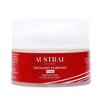 Valomasis veido šveitiklis vyrams Austral Homme, 50 ml