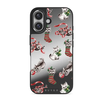 Merry Kitty - iPhone 16 Case, Elite Mirror Dark (MagSafe) / Gunmetal