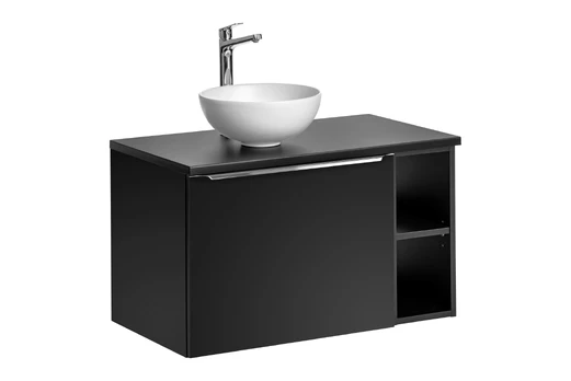 Vonios baldų komplektas Santa Fe Black, 80 cm