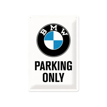 Metalinė plokštė 20 x 30 cm, BMW Parking Only
