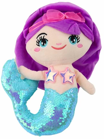 Pliušinis žaislas undinė 22519, mėlynas/violetinis, 28 cm