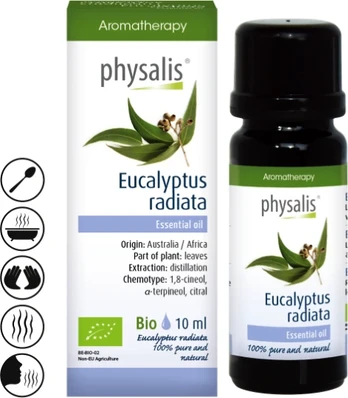 Ekologiškas spindulinių eukaliptų eterinis aliejus, 10 ml